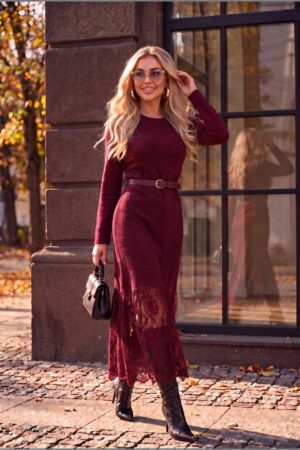 suknelė loreen – bordo